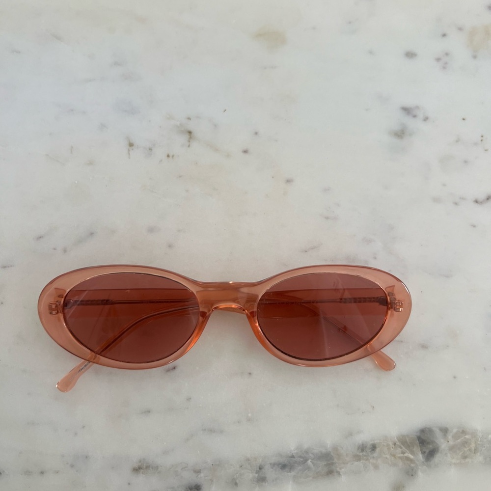 Vintage Pink Oval Sunglasses